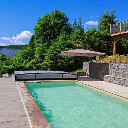 בקתה Le Cerf, Cocooning Avec Piscine Et Billard *